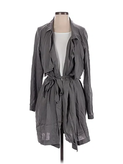 Pre-owned Cloth & Stone Trenchcoat In Gray