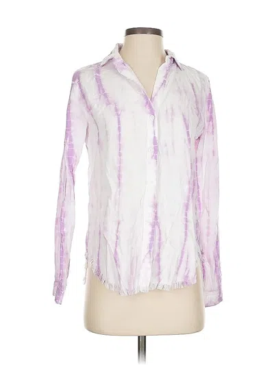 Pre-owned Cloth & Stone X Anthropologie 3/4 Sleeve Blouse In Purple