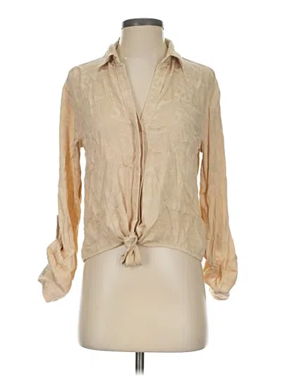 Cloth & Stone X Anthropologie Long Sleeve Blouse In Tan