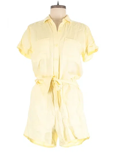 Pre-owned Cloth & Stone X Anthropologie Romper In Yellow