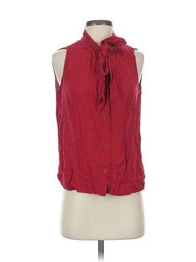 Pre-owned Cloth & Stone X Anthropologie Sleeveless Blouse In Red