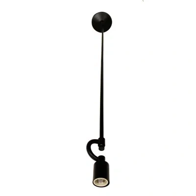 Cloth & Wire Satin Black Pendant Light Fixture For 3 Lights With Fabric Cord For Home Lightning
