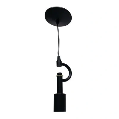 Cloth & Wire Satin Black Pendant Light Fixture For 3 Lights With Fabric Cord For Home Lightning