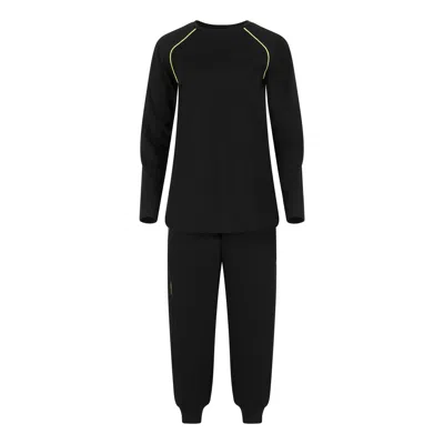 Clothes By Locker Room Black Two-piece Activewear Set