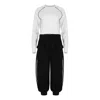Clothes By Locker Room Black / White Black & White Two-piece Activewear Set In Black/white