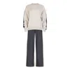 Clothes By Locker Room Blue / Brown Color-block Two-piece Co-ord Set In Blue/brown