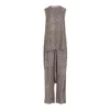 Clothes By Locker Room Brown Beige Abstract Print Two-piece Co-ord Set In Brown