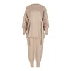 Clothes By Locker Room Brown Buckle-detailed Activewear Set In Brown