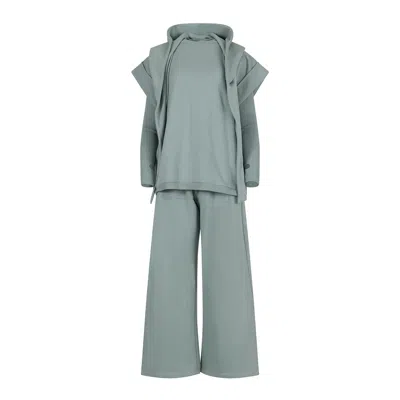 Clothes By Locker Room Green Four-pieces Set