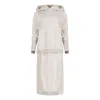 Clothes By Locker Room Neutrals / Grey / White Cream Hoodie & Skirt Sweatsuit Set In Grey/white