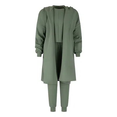 Clothes By Locker Room Sage Green Three-piece Activewear Set