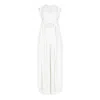 Clothes By Locker Room White Criss-crossed Ruched Two-piece Co-ord Set In White