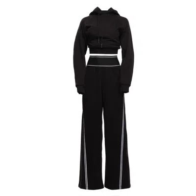 Clothes By Locker Room Black Color-block Activewear Set