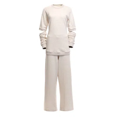 Clothes By Locker Room Grey Cream Activewear Set