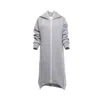 Clothes By Locker Room Women's Grey Long Oversized Asymmetrical Casual Hoodie Sweatshirt In Grey