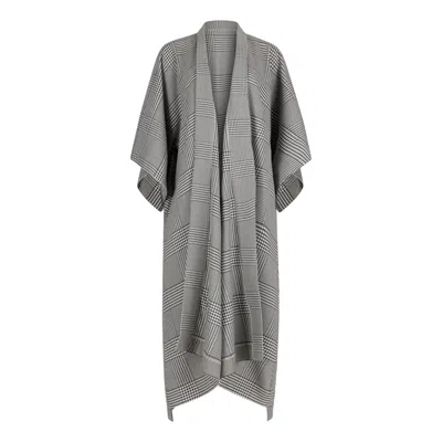 Clothes By Locker Room Women's Grey Plaid Kimono Robe