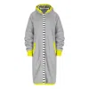 Clothes By Locker Room Women's Grey Reversible Maxi Hoodie In Grey