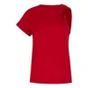 Clothes By Locker Room Women's Red Twist-shoulder Top In Red