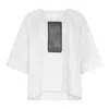 Clothes By Locker Room Women's White Boxy Linen-cotton Top