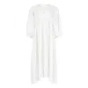 Clothes By Locker Room Women's White Cotton-blend Midi Dress In White