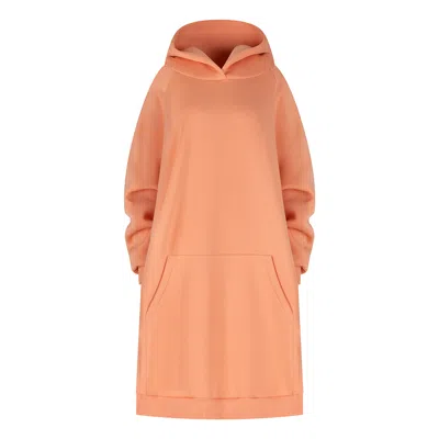 Clothes By Locker Room Women's Yellow / Orange Oversized Hoodie Dress One Size In Yellow/orange