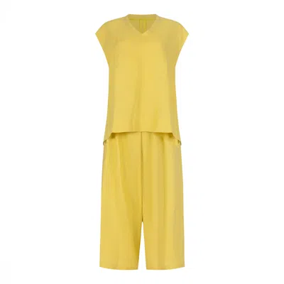 Clothes By Locker Room Yellow / Orange Linen-blend Co-ord Set In Yellow