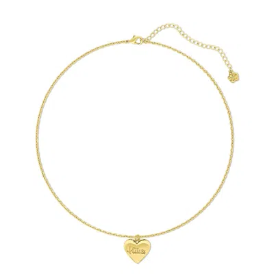 Cloud Haven Women's A Pittie Has My Heart Necklace Gold