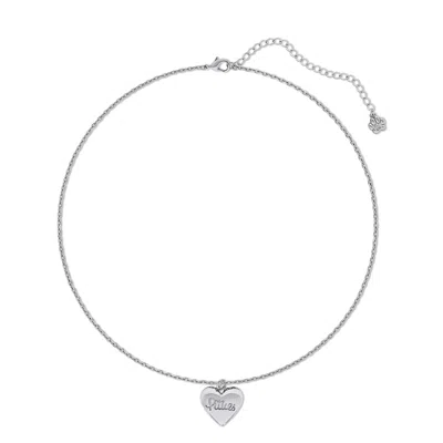 Cloud Haven Women's A Pittie Has My Heart Necklace Silver