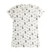 Cloud Haven Women's Black / White  Fitted Signature Print Tee In Black & White Ditsy