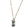 Cloud Haven Women's Blue / Gold  Mini Pittie Sweetie Pendant In Confection Blue