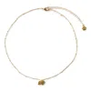 Cloud Haven Women's  Mini Dainty Logo Pendant Necklace Gold