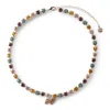Cloud Haven Women's  Multicolor Cz Logo Pendant Necklace Silver