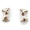 Cloud Haven Women's  Pit Bull Stud Earrings Silver