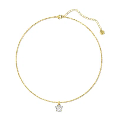 Cloud Haven Women's Commitment Paw Pendant Necklace Gold
