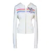 Cloud Haven Women's Neutrals  Rainbow Pittie Hoodie Off-white In White