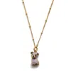 Cloud Haven Women's Pink / Purple / Gold  Mini Pittie Sweetie Pendant In Lollipop Purple