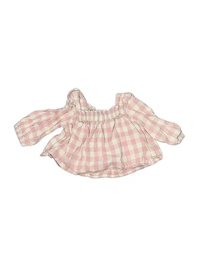 Pre-owned Cloud Island Babies' 3/4 Sleeve Blouse In Pink