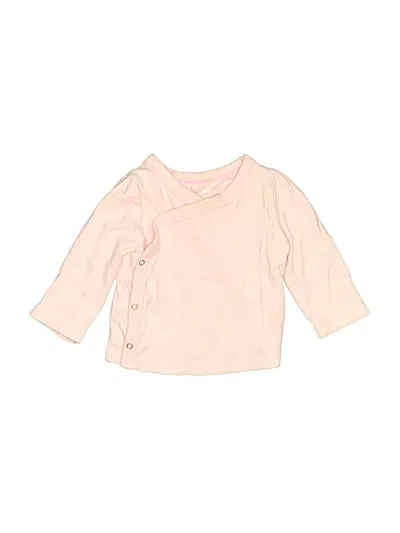 Pre-owned Cloud Island Babies' 3/4 Sleeve Top Pink Cowl Neck Tops