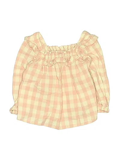 Pre-owned Cloud Island Babies' Long Sleeve Blouse In Yellow