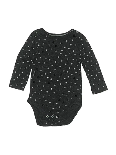 Pre-owned Cloud Island Babies' Long Sleeve Onesie In Black