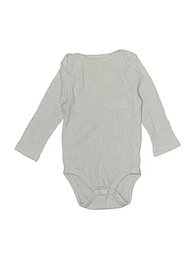 Pre-owned Cloud Island Babies' Long Sleeve Onesie In Gray