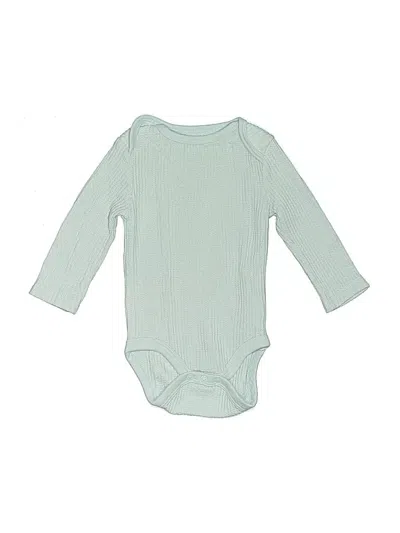 Pre-owned Cloud Island Babies' Long Sleeve Onesie In Green
