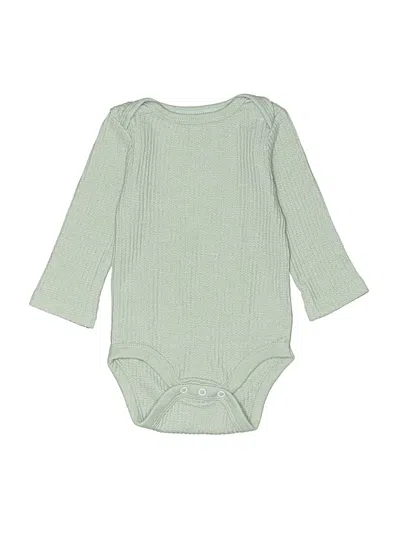 Pre-owned Cloud Island Babies' Long Sleeve Onesie In Green