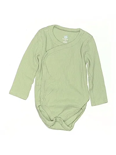 Pre-owned Cloud Island Babies' Long Sleeve Onesie In Green