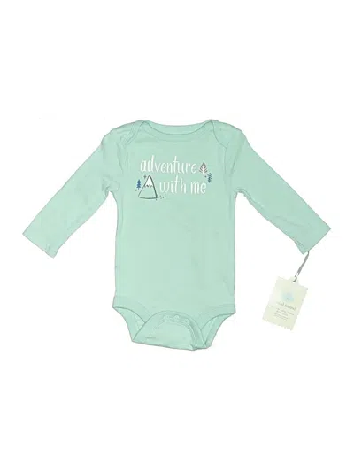 Pre-owned Cloud Island Babies' Long Sleeve Onesie In Green