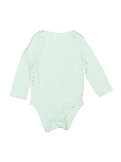 Pre-owned Cloud Island Babies' Long Sleeve Onesie In Green