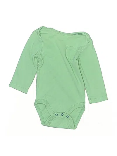 Pre-owned Cloud Island Babies' Long Sleeve Onesie In Green