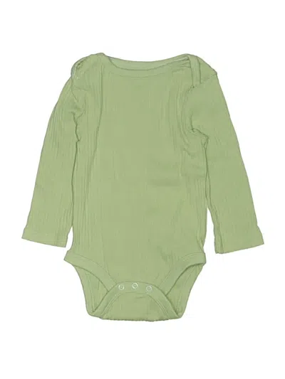 Pre-owned Cloud Island Babies' Long Sleeve Onesie In Green