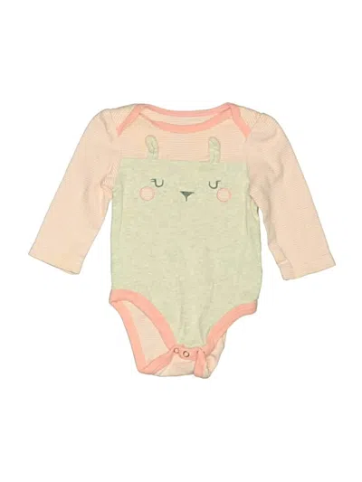 Pre-owned Cloud Island Babies' Long Sleeve Onesie In Green