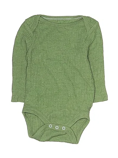 Pre-owned Cloud Island Babies' Long Sleeve Onesie In Green
